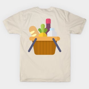 Groceries flat illustration design T-Shirt